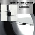 thumbnail image 4 of 2PCS Backdraft Damper Galvanized Steel Airflow Ducting Insert Backflow Shutter, 4 of 6