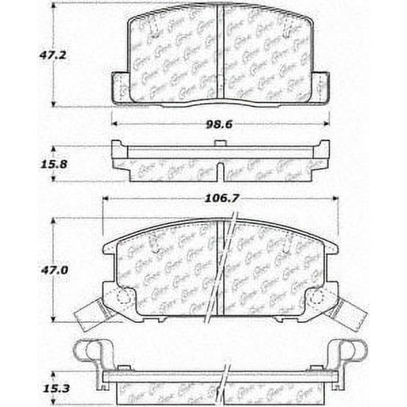 Centric 105.06570 Disc Brake Pad