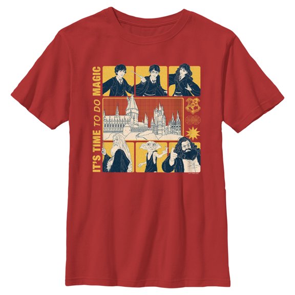 Boy's Harry Potter Time to Do Magic Graphic Tee Red X Small