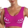 thumbnail image 4 of Bra for Women, Traceless Seamless One-Piece No-Steel-Ring Breathable Gathered Underwire-Free Design with Removable Padding and Wide Shoulder Straps, 4 of 6