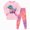 H057-Light Pink, variant on NOLDARES Boys Girls Sleepwear Toddler Kids Baby Boys Girls Pajamas Cartoon Cute Print Long Sleeve Top Trousers Outfits Set(H057-Sky Blue)