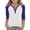Dark Blue#2, variant on SERTG Girls Color Block Casual Top with Button V-Neck 3/4 Sleeve Spring Summer Fashion Blouse Everyday Wear for Kids(Army Green,13 Years)