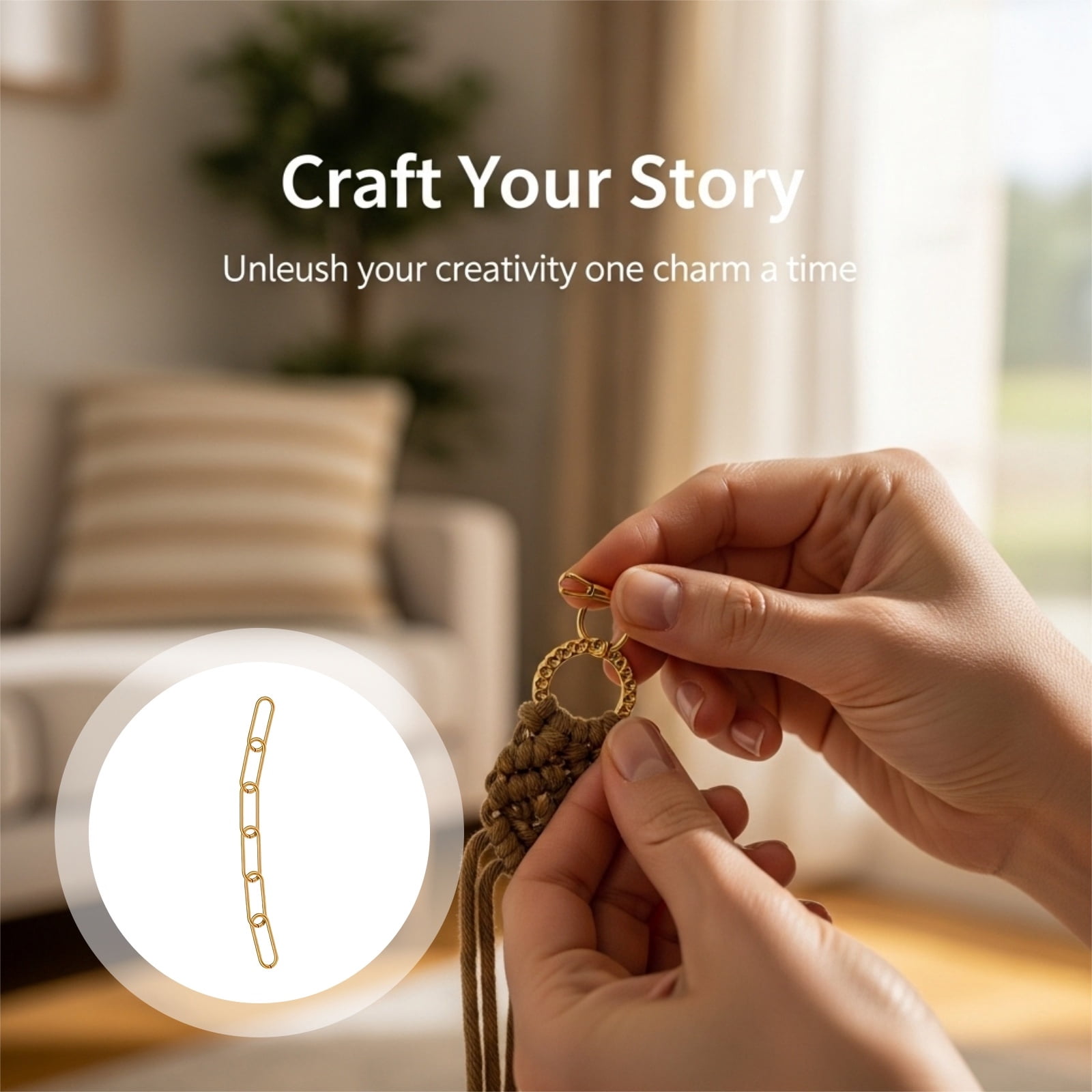 100 Pcs Gold Keychain Making Supplies, 50 Pcs Metal Key Clasps and 50 Pcs Key Rings, 360° Swivel Lobster Clasp, Long-Lasting Metal Charms for DIY Crafts, Bag Accessory Kit