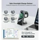 thumbnail image 4 of Estación de carga inalámbrica magnética 3 en 1 Soporte de cargador Mag-Safe de Apple de 20 W Cargador inalámbrico magnético para iPhone 16 15 14 13 12 Pro/Pro Max/Plus/Mini AirPods 2/3/Pro iWatch Ultr, 4 of 5
