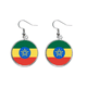 thumbnail image 1 of País bandera nacional África Etiopía Pendientes pendientes de plata colgantes joyas señora Unbranded M, 1 of 3
