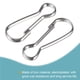thumbnail image 4 of Ganchos de Resorte Uxcell Ganchos de Clip de Resorte 25x9x2mm Hierro Electrochapado Tono Plateado 100Paquete, 4 of 5