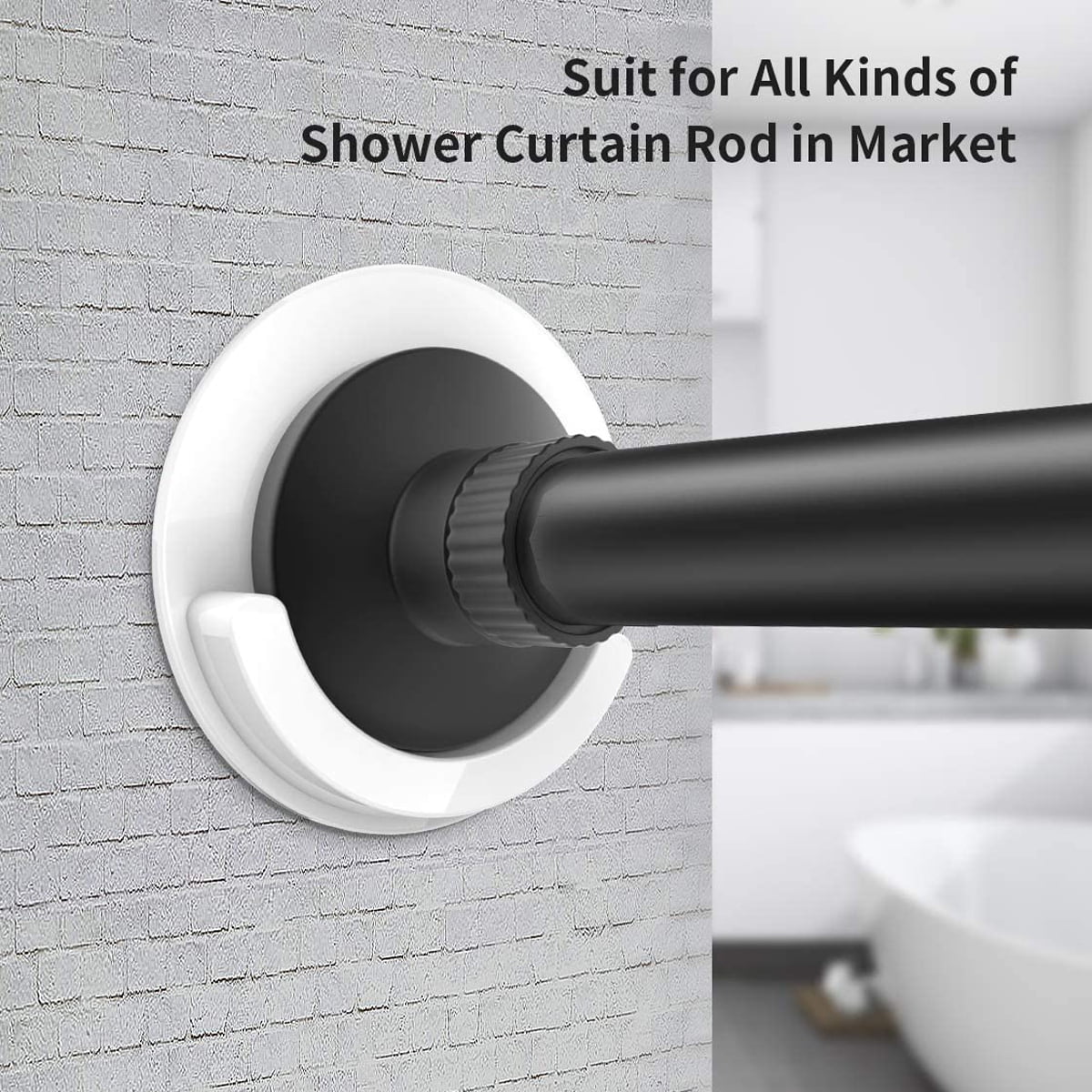 Tension Shower Curtain Rods Premium Details about   Vailge Room Divider Tension Curtain Rod 