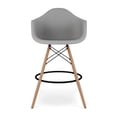 thumbnail image 2 of Aron Living Pyramid 28" Plastic Counter Stools with Arms in Gray (Set of 4), 2 of 6