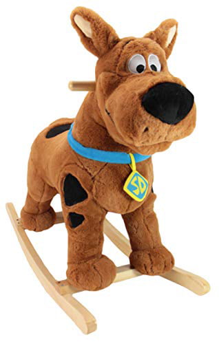 Animal AdventureReal Wood Ride-On Plush RockerScooby DooPerfect for Ages 3+