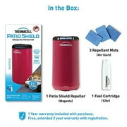 Thermacell Patio Shield Mosquito Repeller with 12-Hour Refill, Magenta