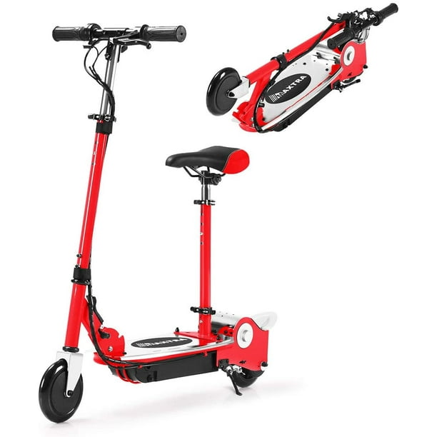 Maxtra E120 Folding Electric Scooter with Removable Seat for Kids Ages