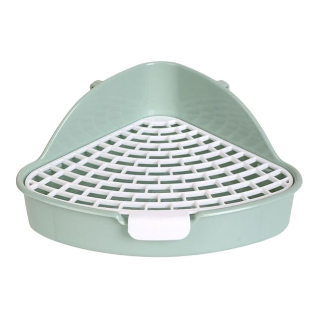 Caja de arena para conejos, accesorios para jaula de entrenamiento para orinal, jaula para inodoro, mascota para inodoro claro jinwen Inodoro con bandeja de arena