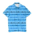 thumbnail image 2 of SCALES Striker Stripes Short Sleeve Polo White, Small, 2 of 4