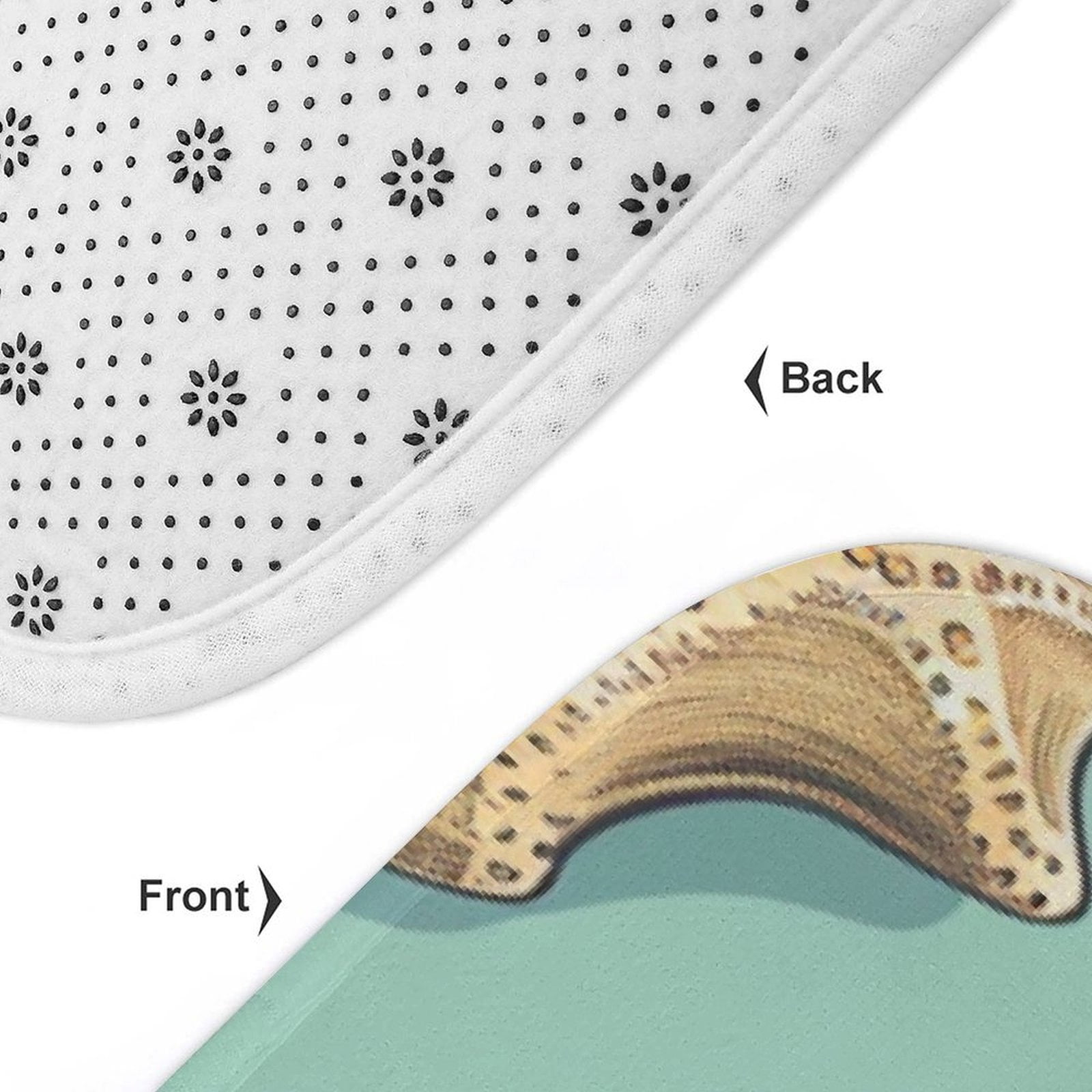 Beach Seashell Starfish 3 Piece Bath Rugs Mat Set, Flannel Mats, Machine Washable Carpets Mat for Bathroom Kitchen, Tub Toilet Contour Mat Lid Cover