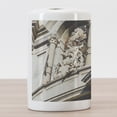 thumbnail image 3 of Sicily Ceramic Toothbrush Holder, Santa Agatha Historical Building Gate, Decorative Versatile Countertop for Bathroom, 4.5" X 2.7", Grey Yellow Dark Grey, 3 of 4