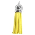 thumbnail image 1 of facefd 28 Pieces Keychain Charms Creative Delicate Keyring Pendant Tassels Simple Handbag Decor Tassel Craft Decoration DIY Accessory Lemon yellow, 1 of 4