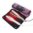 thumbnail image 4 of Hair Tools Storage with Heat Resistant Mat- Cat's Eyes with Light Printed Curling Iron Travel Bag/Flat Iron Case for Women, 4 of 8