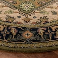 thumbnail image 3 of Safavieh Heritage York Oriental Wool Area Rug, Green/Light Brown, 4' x 4' Round, 3 of 11