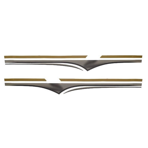 Larson Boat Pinstripe Decal Stickers | Gold Set of 2