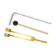 thumbnail image 1 of Diapasón, Sonidos Claros Fácil Reproducción Tono Estándar Vibración Estable Diapasón Duradero aleación De Aluminio 128 Hz Amplia Aplicación Con Martillo Para Amigos, 1 of 7