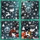 thumbnail image 5 of Pegatina estática de Halloween para ventana, pegatina de alce con copo de nieve blanco, decoración navideña 2025, decoración navideña para el hogar, 5 of 5