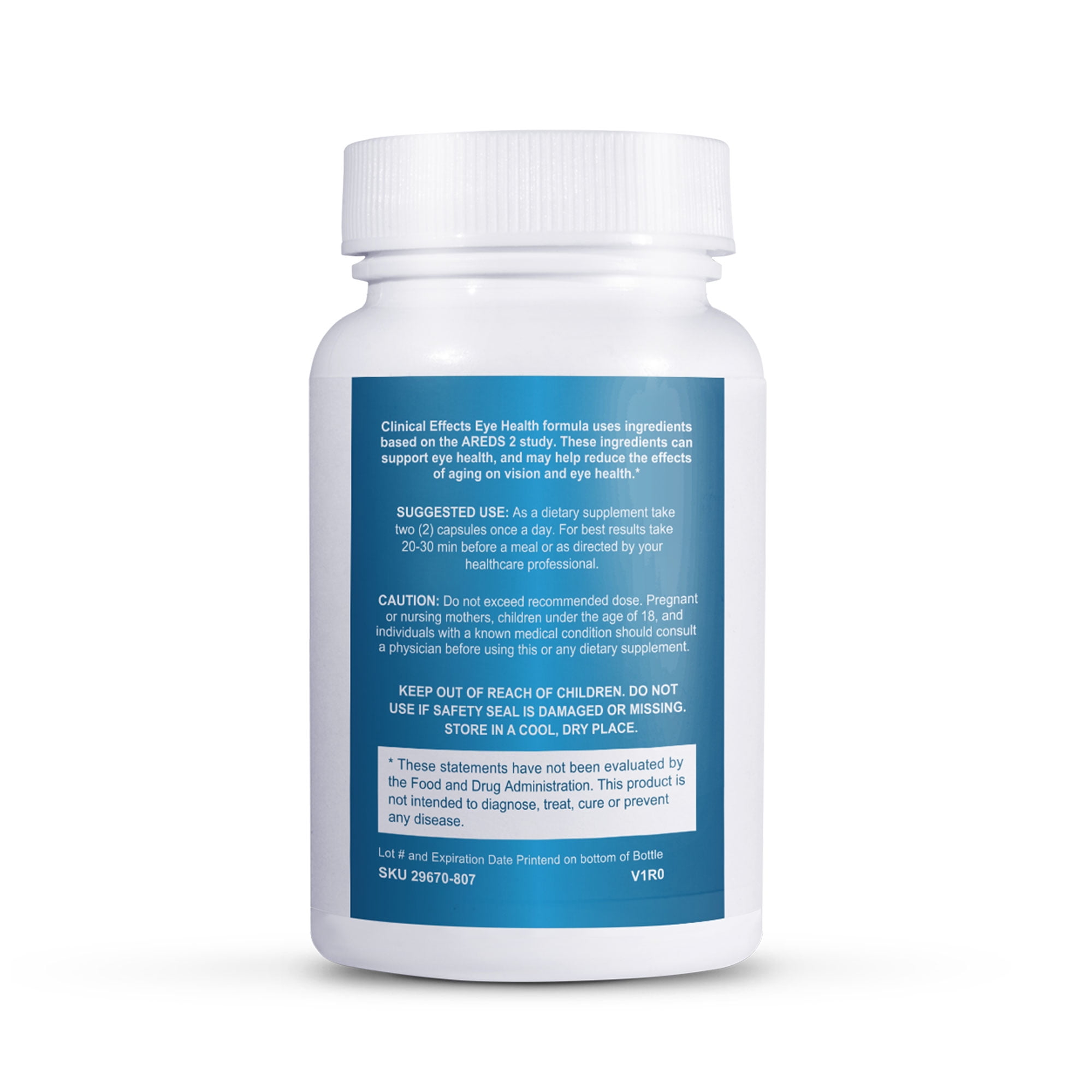 Clinical Effects Eye Health Supplement - AREDS2 Study Based Formula - 60 Capsules