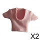 thumbnail image 1 of 2x1/12 Escala Figura De Acción Femenina Ropa DIY Para Muñecas Vestir Ropa De Muñeca Suave Rosa, 1 of 8