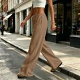 thumbnail image 5 of Wide Leg Sweatpants for Women Winter High Waisted Baggy Sweat Track Pants Drawstring Casual Pants with Pockets 2XL, 5 of 8