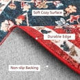 thumbnail image 7 of Softlife Oriental Traditional Area Rug for Living Room Durable Washable Persian Carpet Non Slip Boho Rugs for Bedroom,4'x4', Red, 7 of 7