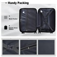 thumbnail image 3 of Expandable Luggage Sets  20/24/28inch, 3 Piece Hardside Suitcase Set with TSA Lock, ABS Hardshell Lightweight Luggage Sets with Spinner Wheels, Black, 3 of 7