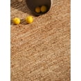 thumbnail image 3 of Hand Knotted Sumak Jute Eco-Friendly Area Rugs - 5'X8', Rectangle Shape, Natural Off White Color, Contemporary Pattern, High Pile, Natural Fiber, Handmade Area Rugs For Living Room (J00009), 3 of 5