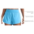 thumbnail image 4 of Shorts CRZ YOGA de Cintura Alta con Abertura y Forro de Malla Azul Talle L, 4 of 5