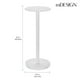thumbnail image 3 of Mesa para bebidas con diseño de vidrio con lado/extremo superior, redonda, blanca, 3 of 5