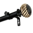 thumbnail image 3 of InStyleDesign  Barta 1 inch Diameter Adjustable Curtain Rod bronze 48 to 84 inches Bronze Finish, 3 of 5