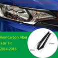 thumbnail image 2 of Molde de párpado de ceja de faro de fibra real para automóvil para 2014 2015 2016, 2 of 5