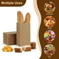 thumbnail image 5 of BagDream 100 Pack Kraft Brown Paper Lunch Bags 4lb 5x2.95x9.45" Disposable Lunch Snacks Bags for Sandwich, Grocery Food, and Arts & Crafts, 5 of 10