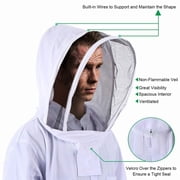 Bee Suits for Men Women,Bee Keeper Suite with Beekeeping Gloves,Beekeeping Suit with Veil Hood,Fully Body Sturdy Beekeeper Suite,Suitable for Professional Beekeepers and Beginners(X-Large)