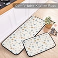 thumbnail image 5 of 2-Piece Kitchen Mat Set Non Slip Washable Floor Mats Decorative Rugs for Kitchen Sink Laundry Delicate Pastel Flowers Pattern, 5 of 7