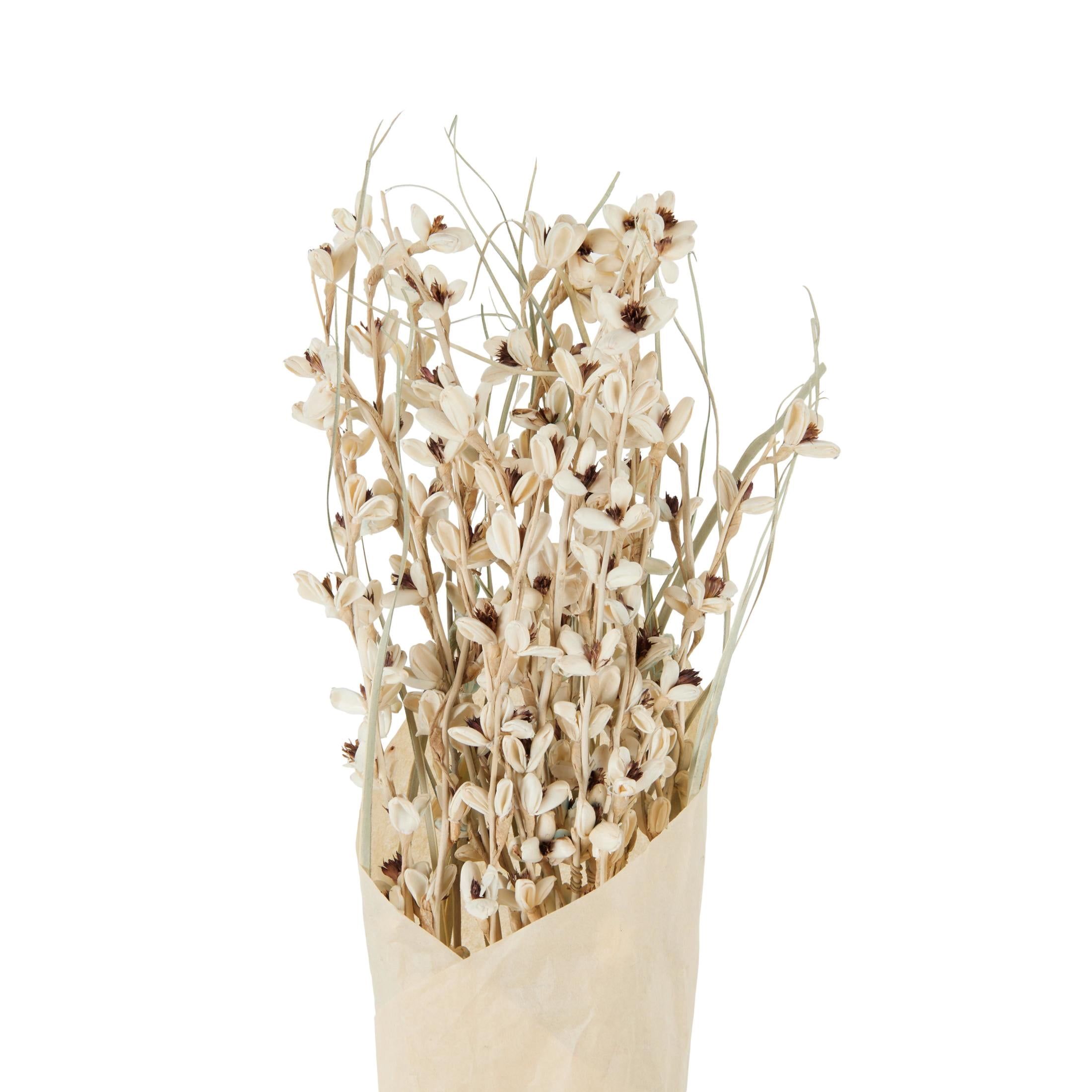 41" Tall Floral Bouquet Dried Plant Natural Foliage Branch Bouquet with Brown Stems, by DecMode