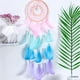thumbnail image 4 of Tejido Colgante de Plumas Gloria decoración Boho Macramé LED Atrapasueños, 4 of 5