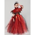 thumbnail image 2 of Diconna Déguisement d'Halloween Vampire pour Filles, Ensemble de Robe de Reine Gothique Médiévale pour Jeu de Rôle, 2 of 9