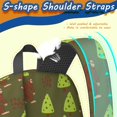 thumbnail image 5 of Bigfoot and Tree Green Pattern 17" School Backpacks for Teens,Waterproof Oxford Fabric,S-Shape Padded Straps for School,Travel,Hiking,Camping, 5 of 6