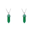 thumbnail image 4 of Sonducket Hexágono Columna Encanto Mujeres Colgantes Colgantes Amuletos de cristal puntiagudos para DIY Cadena Llaveros Decoraciones Verde Verde 2piezas Sonducket CBP468235, 4 of 6