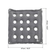 thumbnail image 2 of Uxcell Inflatable Seat Cushion, Portable Air Chair Cushions Square Seat Pad, Gray 2 Pack, 2 of 6