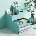 thumbnail image 1 of Pen Holder A4 Paper Storage Case Multi-functional File Cabinet Drawer Storage Box Office Desktop Organizer, 1 of 7