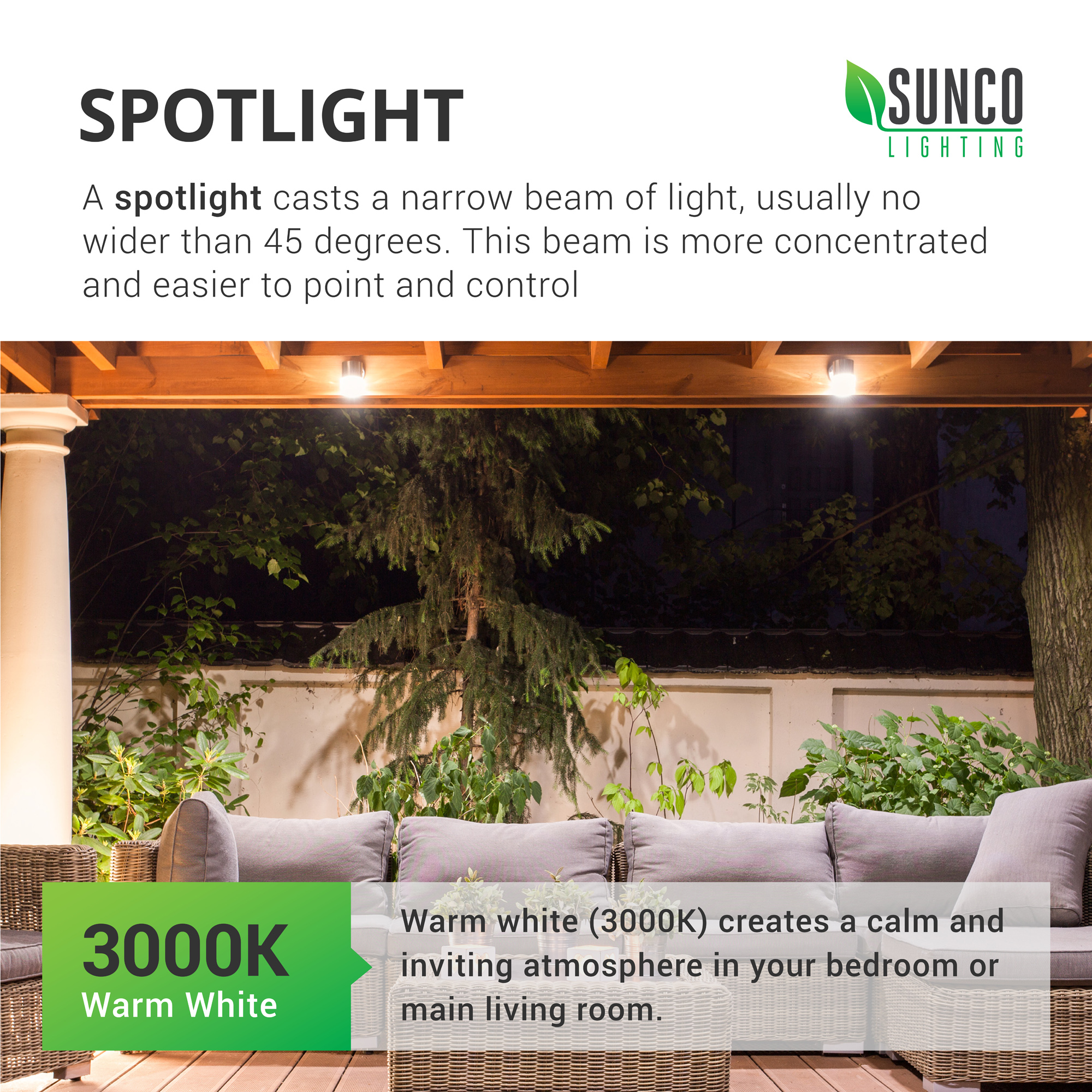Sunco Lighting Pack PAR30 LED Bulb, Dusk to Dawn Photocell Sensor,  11W=75W, 3000K Warm White, 850 LM, Auto On/Off Security Flood Light UL 