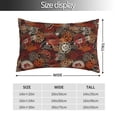 thumbnail image 2 of Fuzoiu Coffee Stamp Print Pillow Case with Hidden Zipper,Pillow Covers,Soft and Comfortable Pillowcase-14"x20", 2 of 6