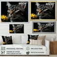 thumbnail image 4 of Designart "Bengal Cat Melody I" Animals Cat Floater Framed Canvas Art Print, 4 of 5