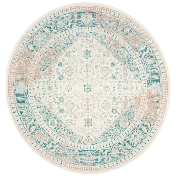 SAFAVIEH Passion Collection PAS405B Turquoise / Ivory Rug