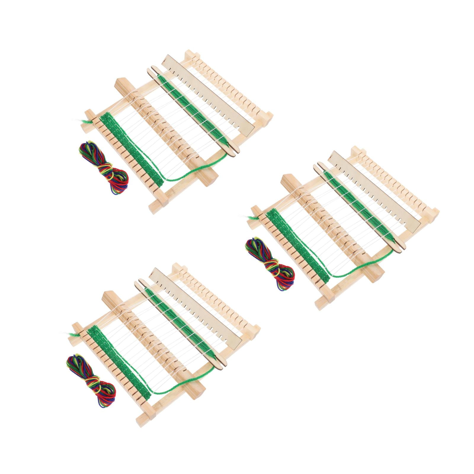 Raindrops Beige Wooden Knitting Kit for Adults, Portable 3-Piece Craft Tool Set for Knitting Projects and